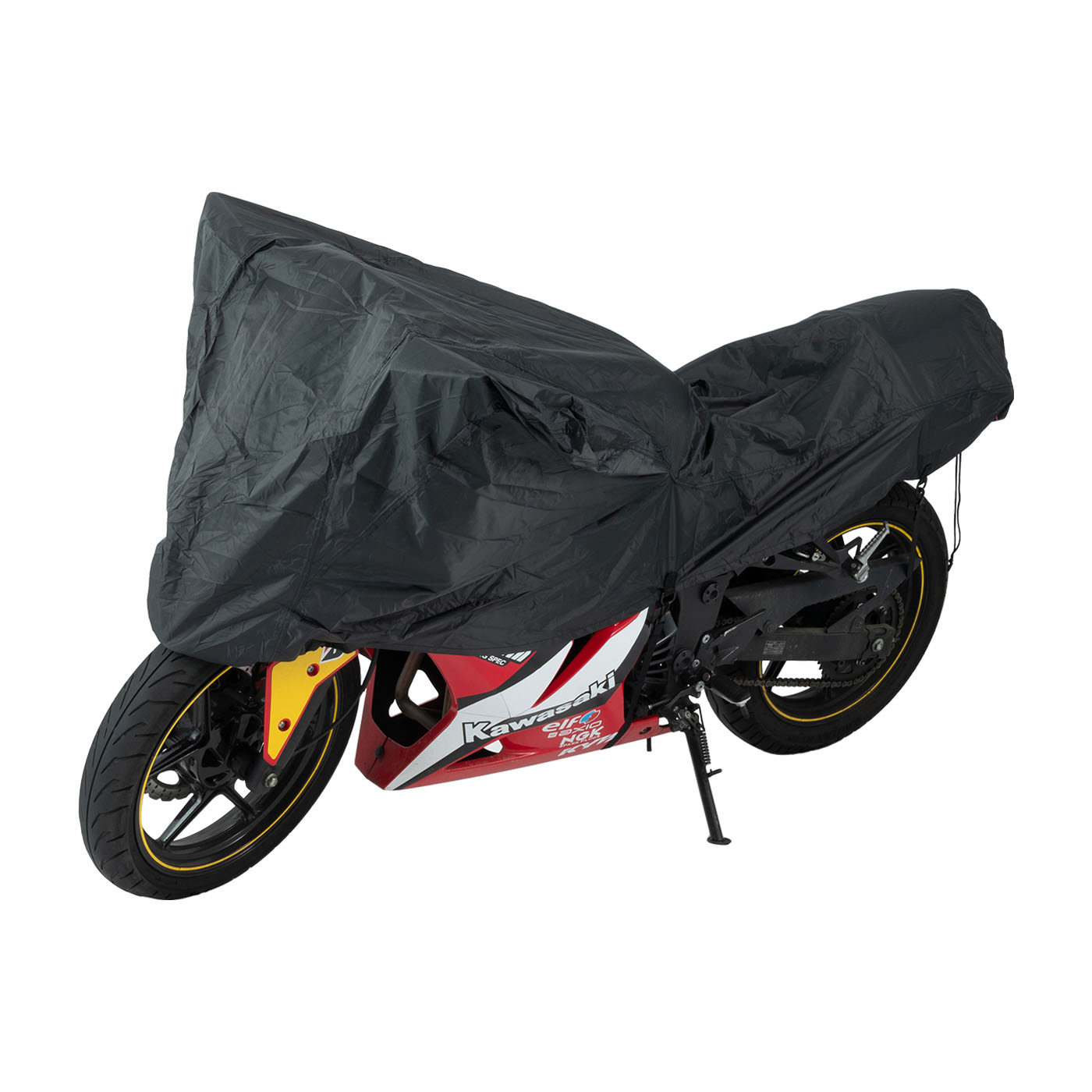 UVカット・遮熱・撥水のバイク用ちょい掛けカバー「MotoBrella／モトブレラ」が販売中（動画あり）| バイクブロス・マガジンズ カワバイクカバー 川崎専用カワ750TURBO 専用裏起毛 防塵 UVカット 凍結防止 PEEVA素材 縫い目が防水シールつけ