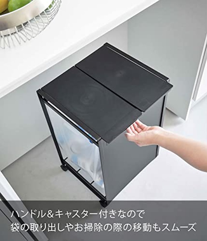 蓋付き目隠し分別ダストワゴン 4