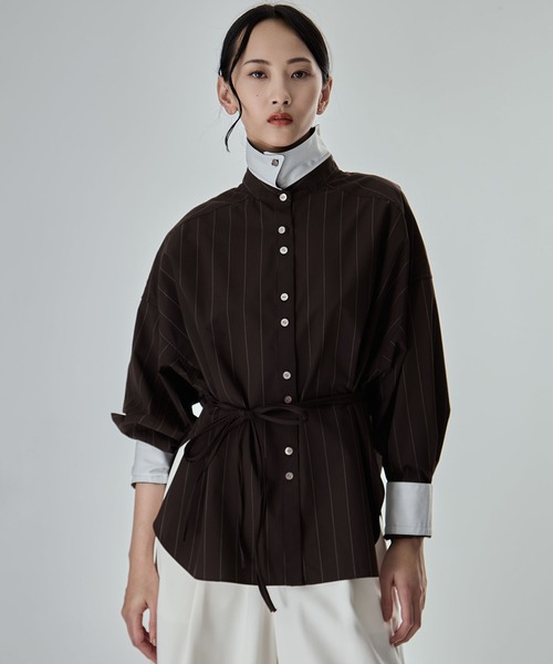 Wide Stripe 2way Shirt 1