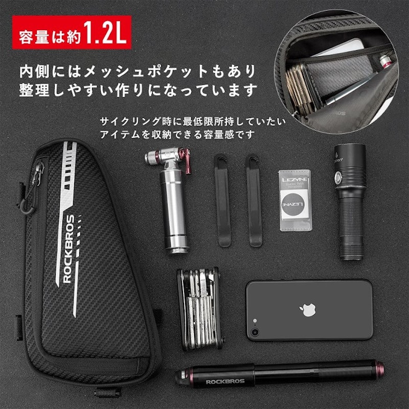 トライアングルフレームバッグ 7