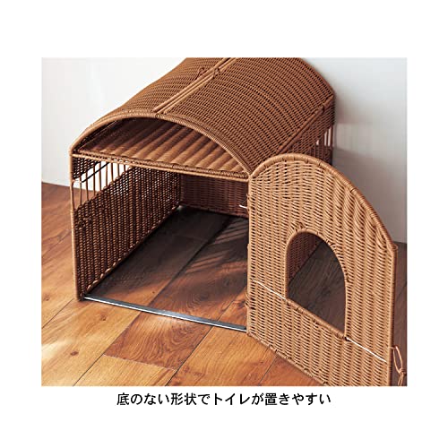 洗えるラタン調の猫トイレカバー 8