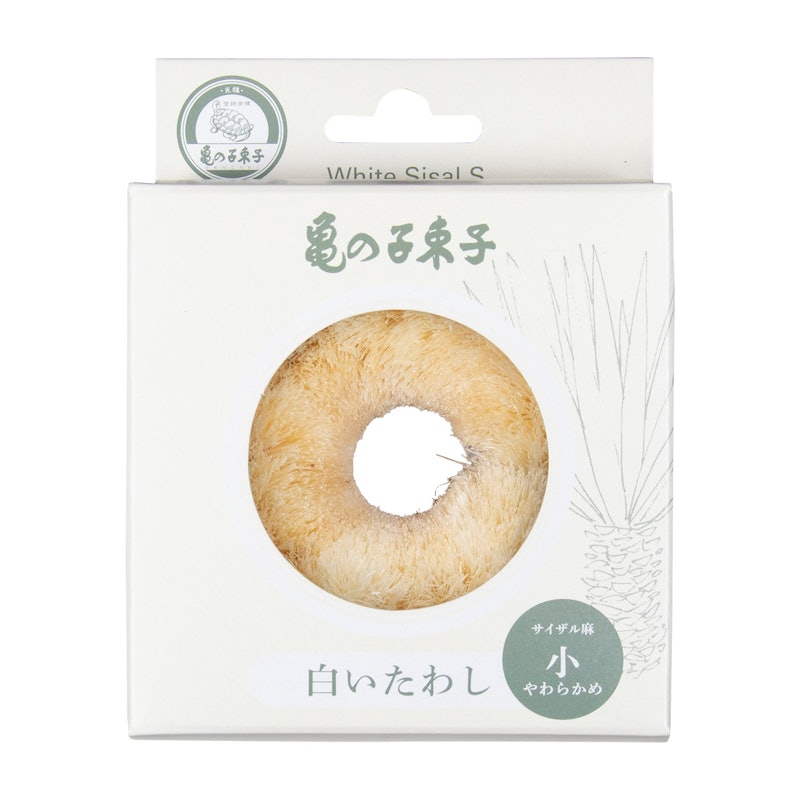 白いたわし サイザル麻(小) 1