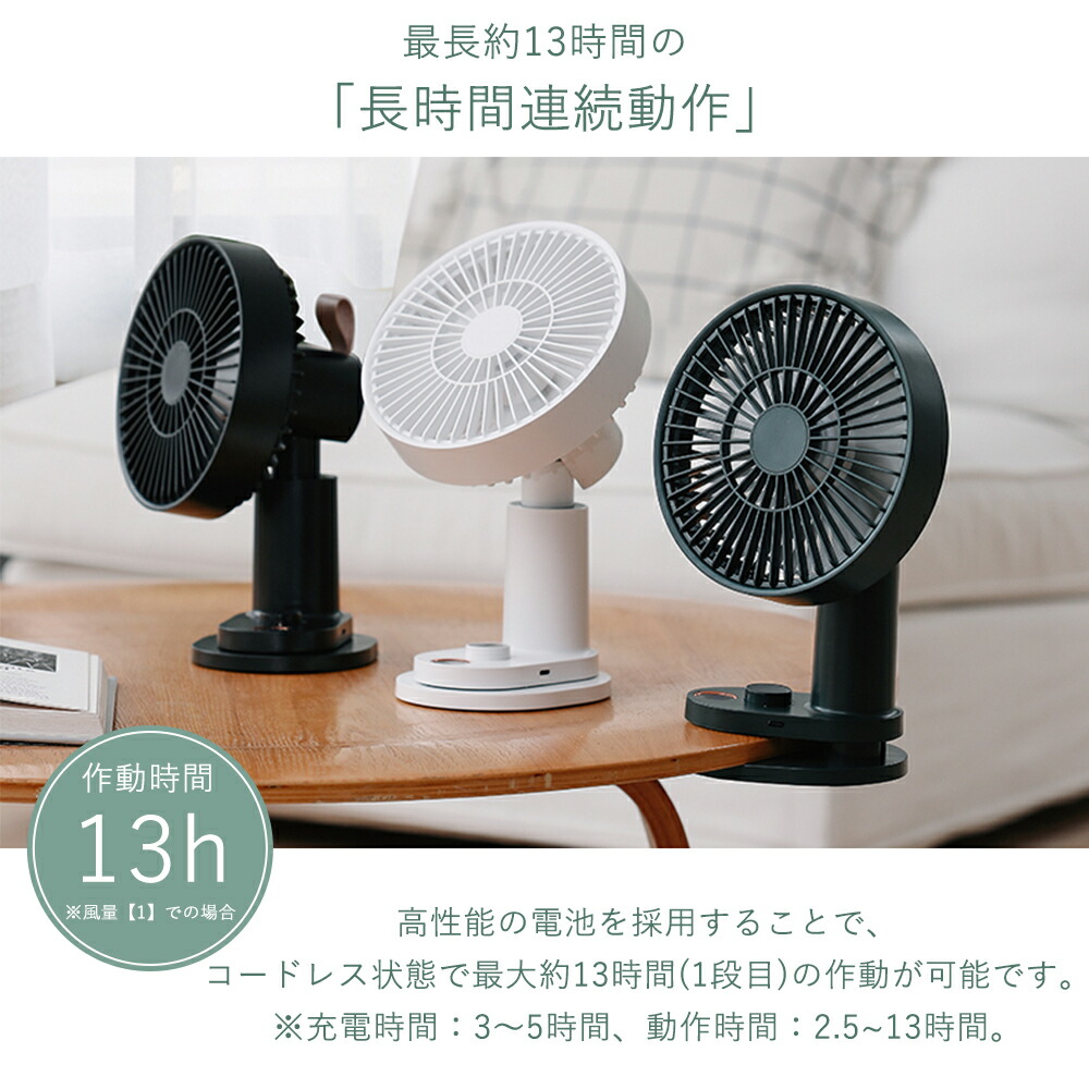 クリップ扇風機  2