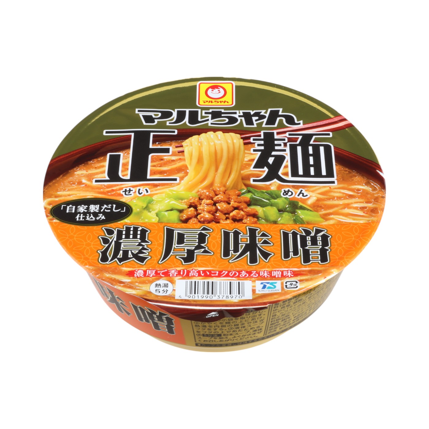 東洋水産 マルちゃん正麺カップ 濃厚味噌を検証レビュー！カップ