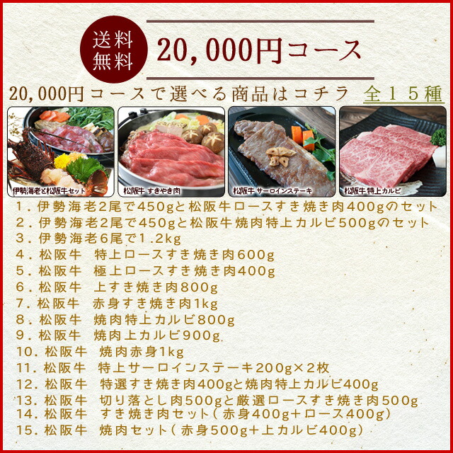 伊勢路ギフト券20,000円コース 6
