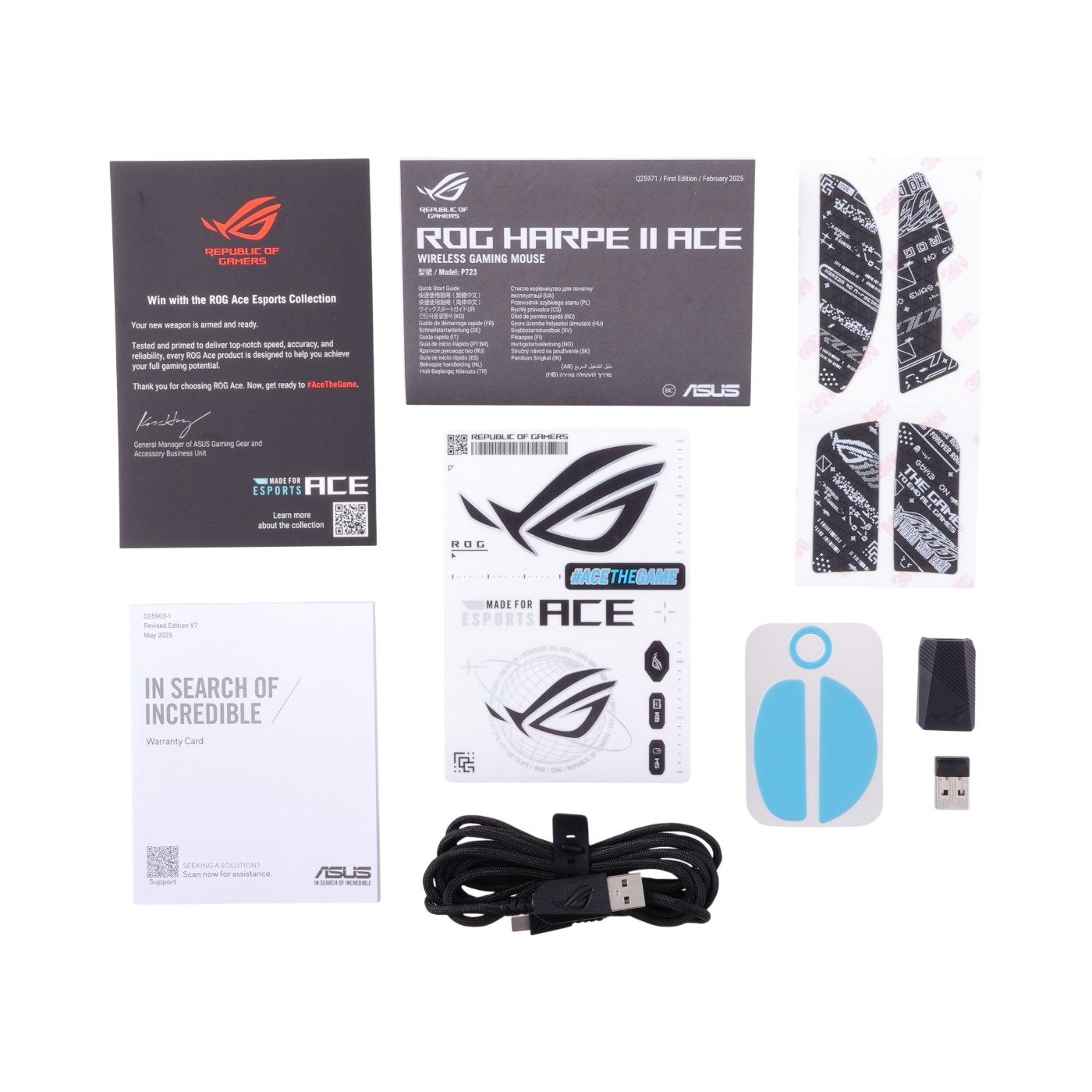 ROG HARPE II ACE ワイヤレスゲーミングマウス 本体 Asus ROG Harpe II Ace Wireless Gaming Mouse - White - us.MaxGaming.com