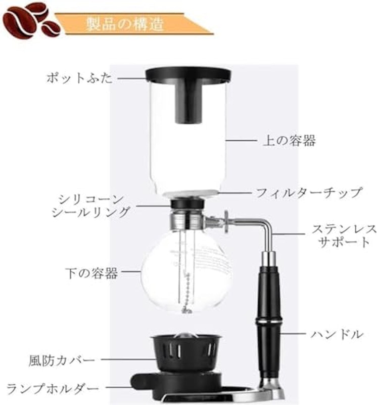 サイフォン式コーヒーメーカー 4