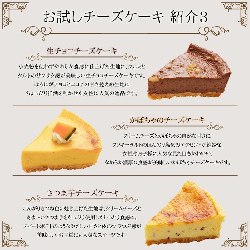 お試し チーズケーキ 4