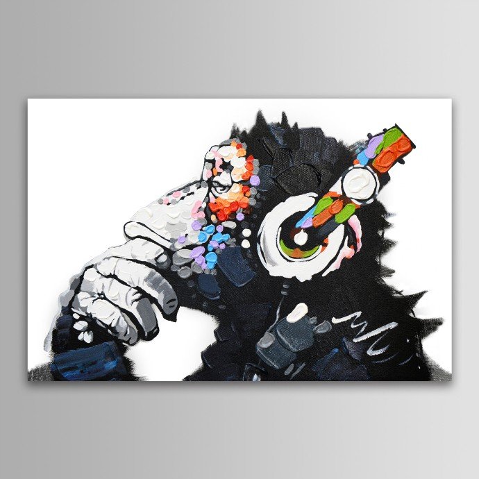 チンパンジー 壁掛け絵画 1