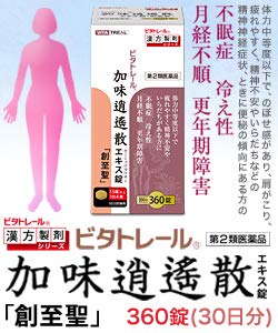 ビタトレール 加味逍遙散エキス錠「創至聖」 2