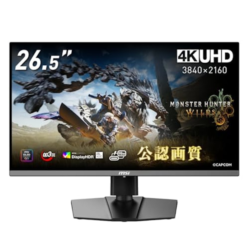 26.5インチ 4K 240Hz 0.03ms 有機EL ゲーミングモニター 1