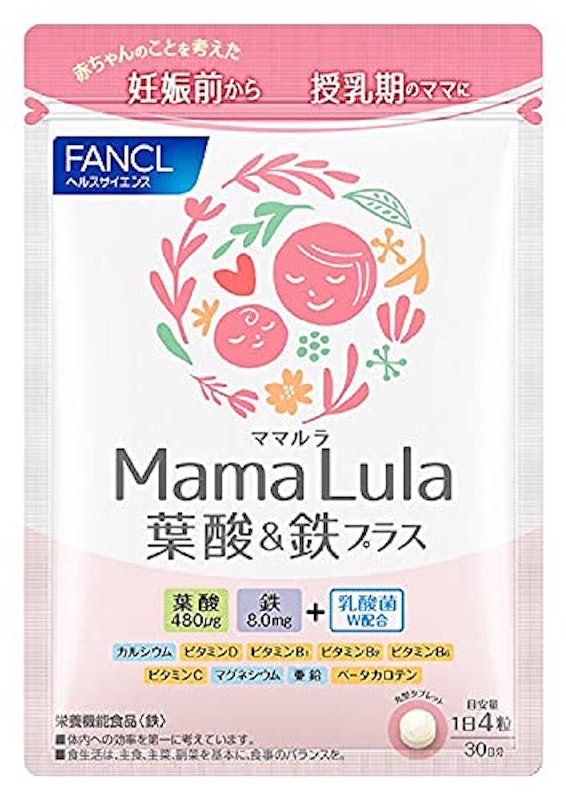 Mama Lula 葉酸&鉄プラス 1