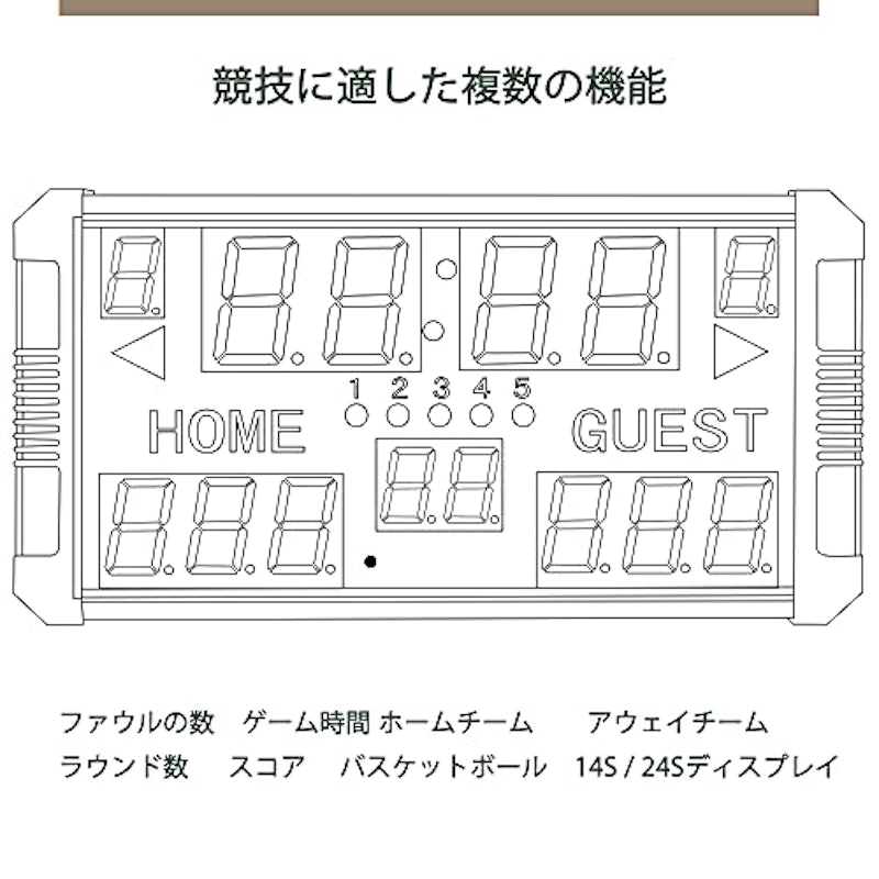 LED スコアボード スポーツタイマー 5