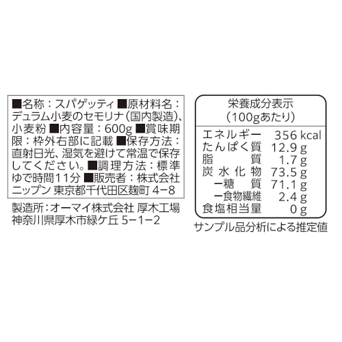 もちっとおいしいスパゲッティ 2