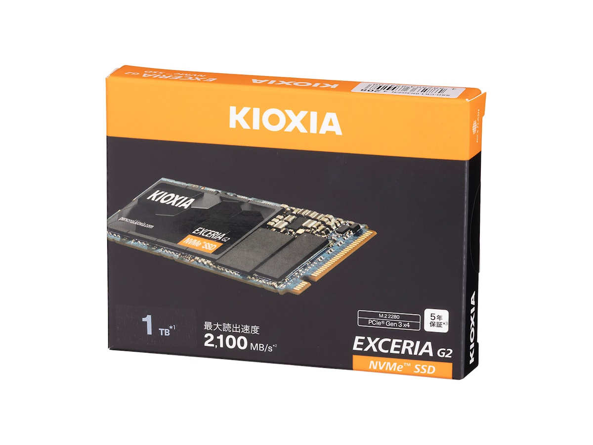 キオクシア NVMe SSD 2T キオクシア KIOXIA EXCERIA G2 SSD-CK1.0N3G2/Nを検証レビュー