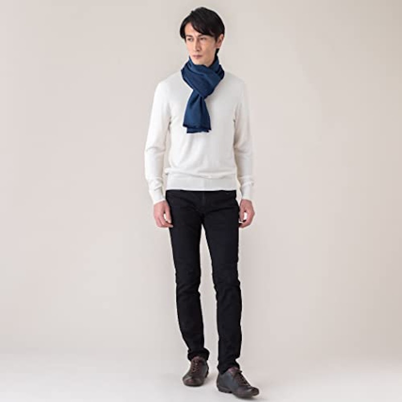 カシミヤ100% 厚手マフラー 2