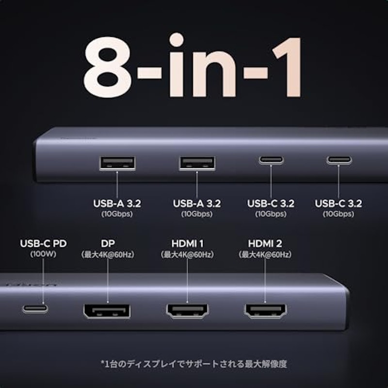 Revodok USB-C ハブ ドッキングステーション 2