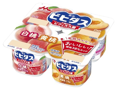 ヨーグルト 白桃＋黄桃 4ポット 1