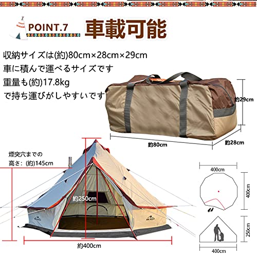 ワンポールテント 4