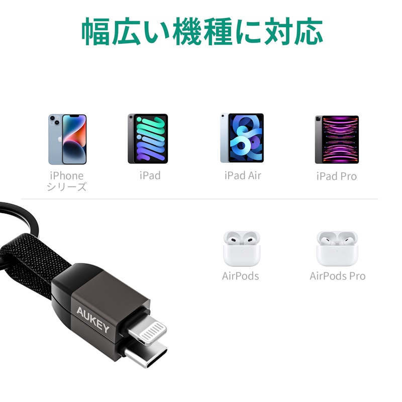 USB Type-C to Lightning ケーブル 9