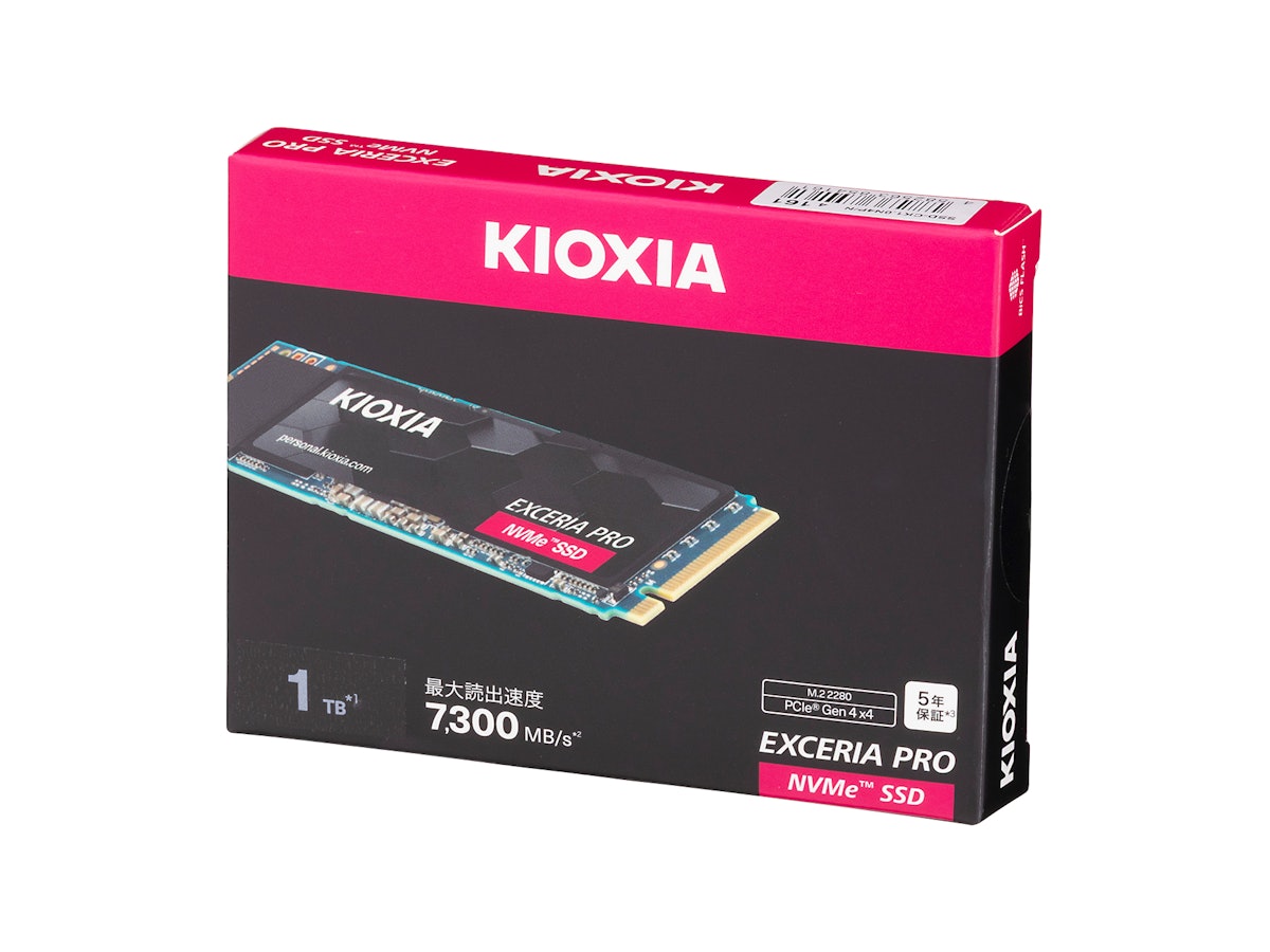 キオクシア KIOXIA EXCERIA PRO SSD-CK1.0N4P/Nを検証レビュー!M.2 キオクシア KIOXIA EXCERIA PRO SSD-CK1.0N4P/Nを検証レビュー!M.2