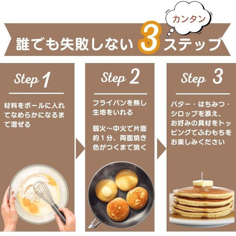 米粉のパンケーキミックス 4