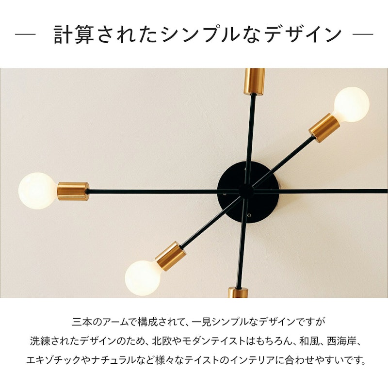 ラジエルス 6灯シーリングライト 3