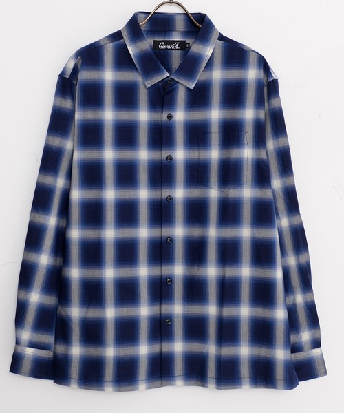 ルーズシルエットオンブレチェックシャツ 3