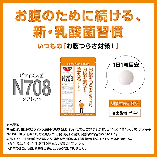 ビフィズス菌 N708 タブレット 2