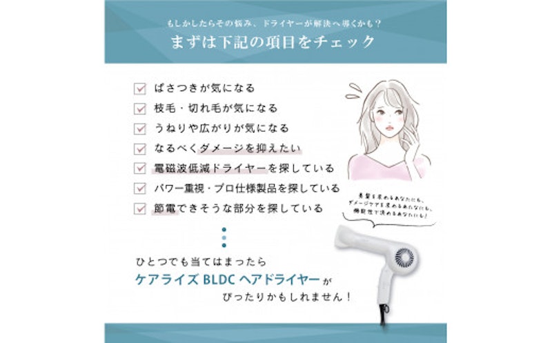 ケアライズ BLDC ヘアドライヤー 3