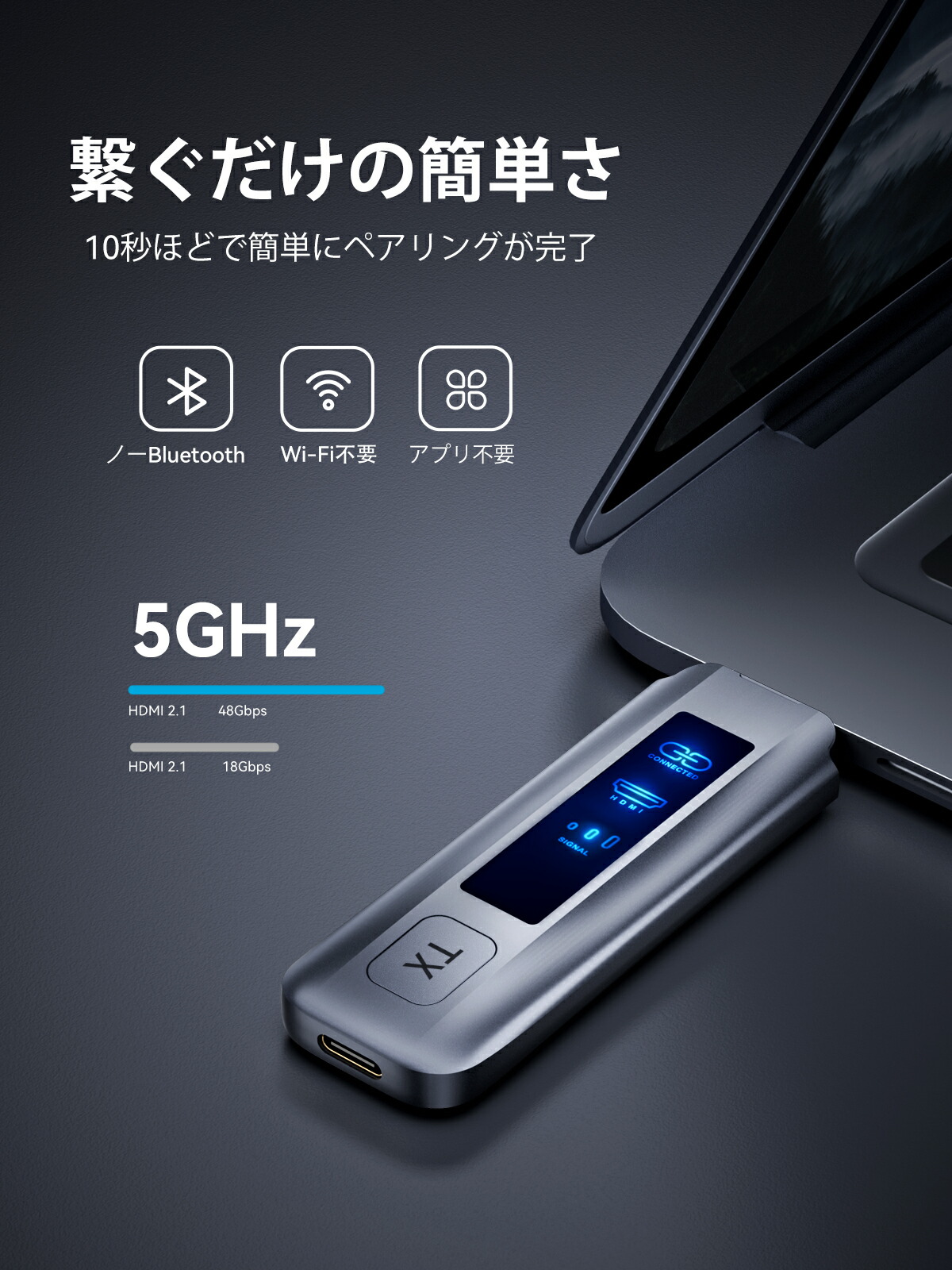 ワイヤレスHDMI送受信機 2