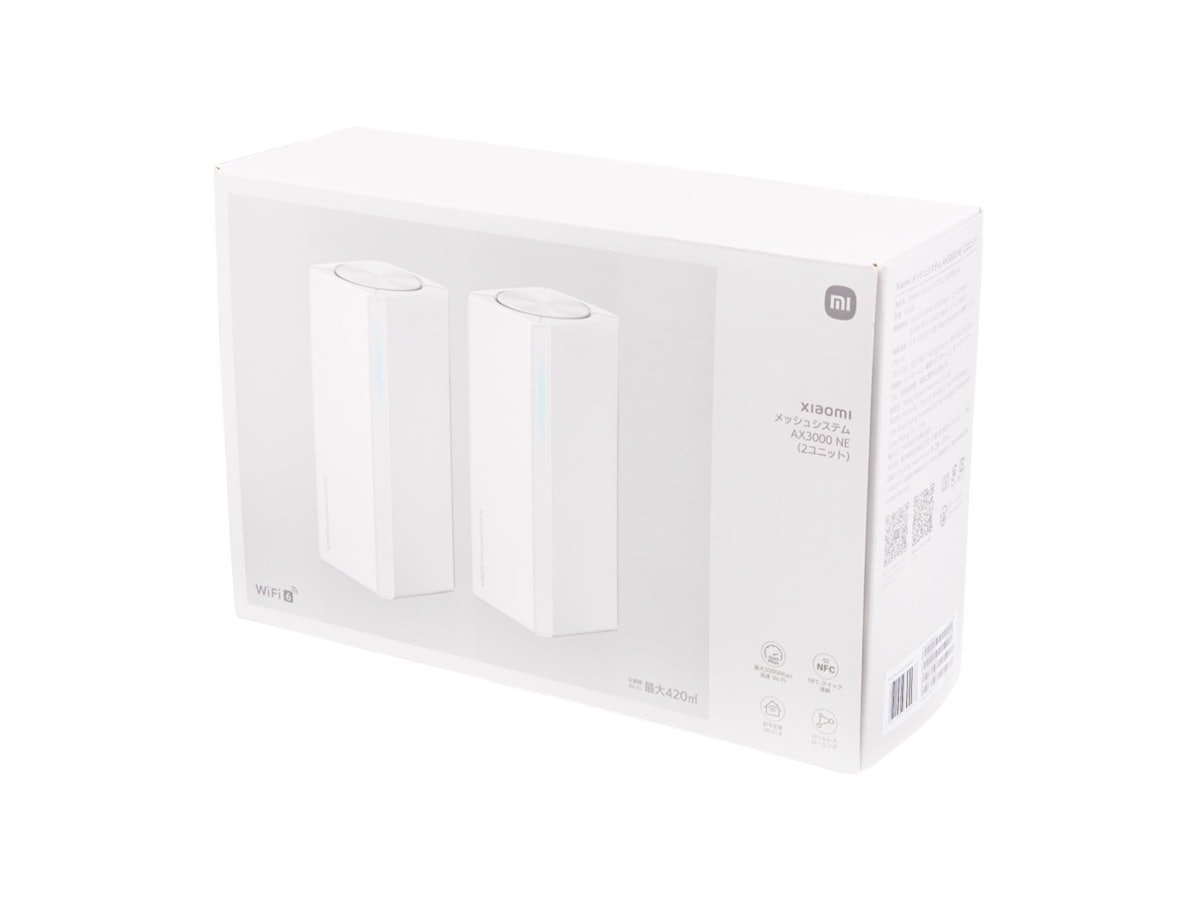 Xiaomi W-Fi ルーター メッシュシステム AX3000 NE x 2 Xiaomi メッシュシステム AX3000 NEを検証レビュー!メッシュWi