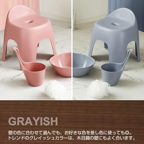 【美品】　バスチェア　バスボウル　湯手桶　バスセット　ローズ柄 美品】 バスチェア バスボウル 湯手桶 バスセット ローズ柄 バスチェア