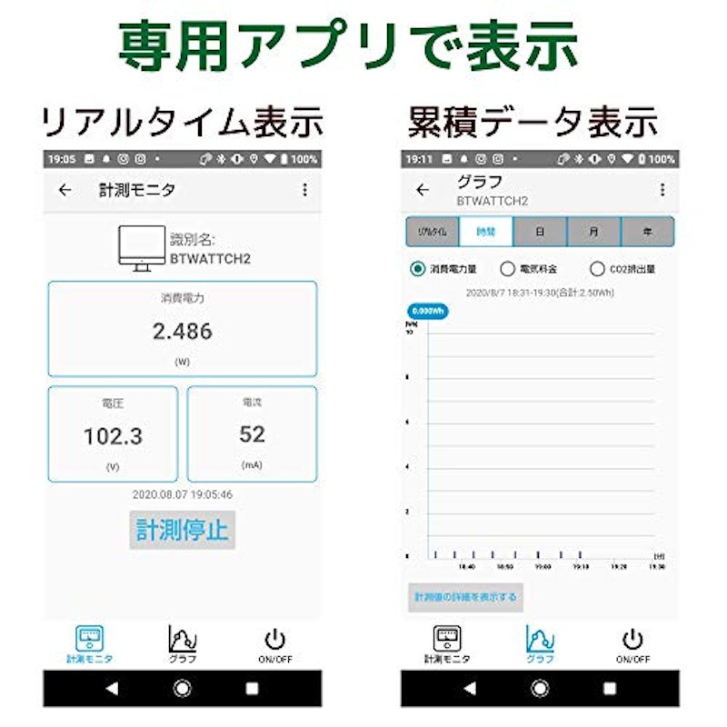Bluetoothワットチェッカー 4