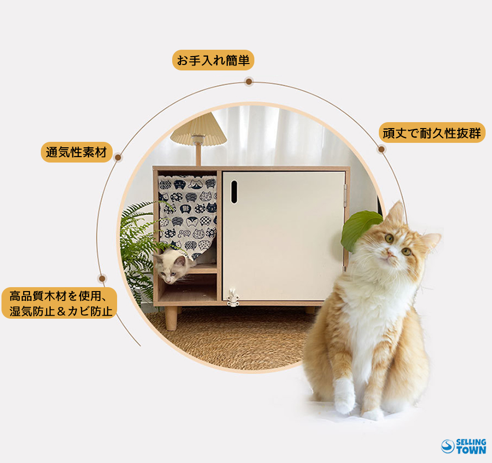 猫用トイレカバー 2