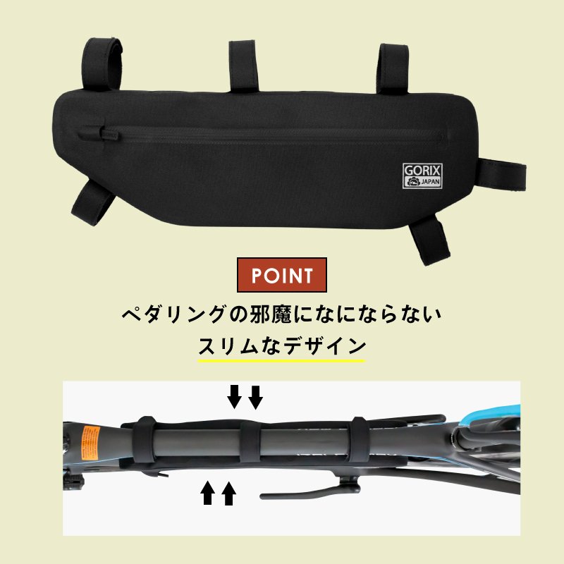 防水サイクルフレームバッグ 5