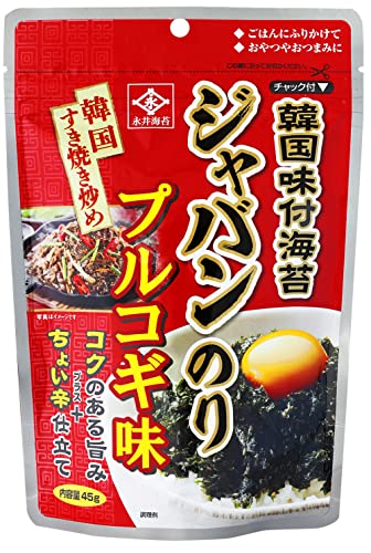 永井韓国味付ジャバンのりプルコギ味 1