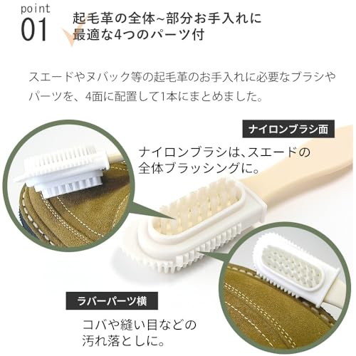 IPI スエード・ヌバック ハンドルブラシ 5