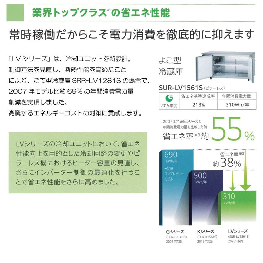 LVシリーズ コールドテーブル冷蔵庫 3