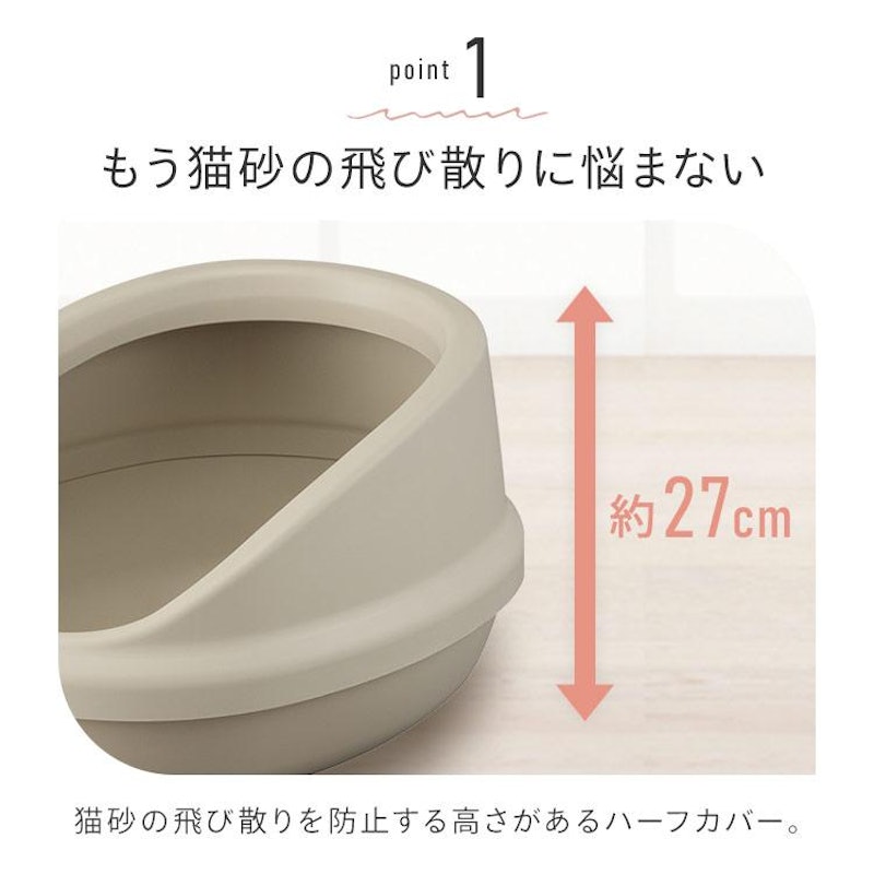 猫のトイレ ハーフカバー 2
