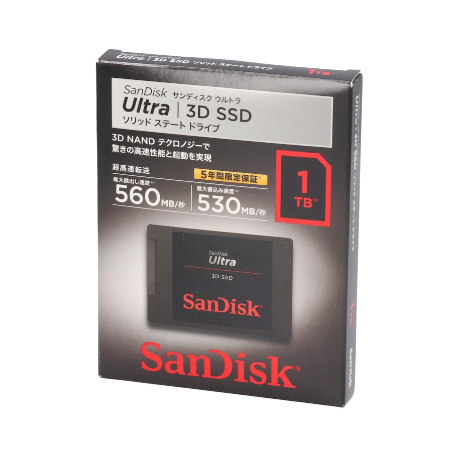 新品未開封500GBサンディスクウルトラ  ソリッドステートドライブ 3DSSDPC/タブレット