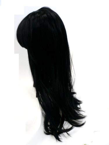 黒髪 ウィッグ ロング ストレート ぱっつん前髪 5