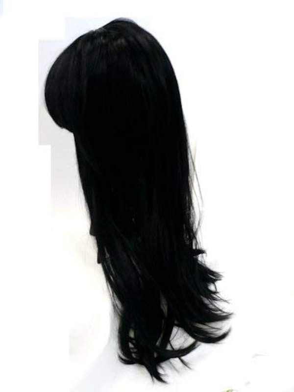 黒髪 ウィッグ ロング ストレート ぱっつん前髪 5