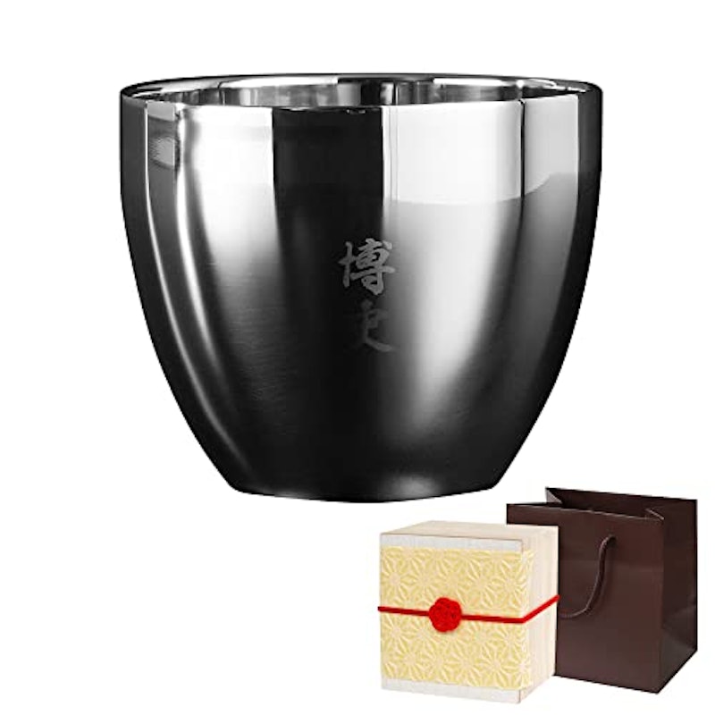 燕製 二重 ステンレス ぐい呑み 1