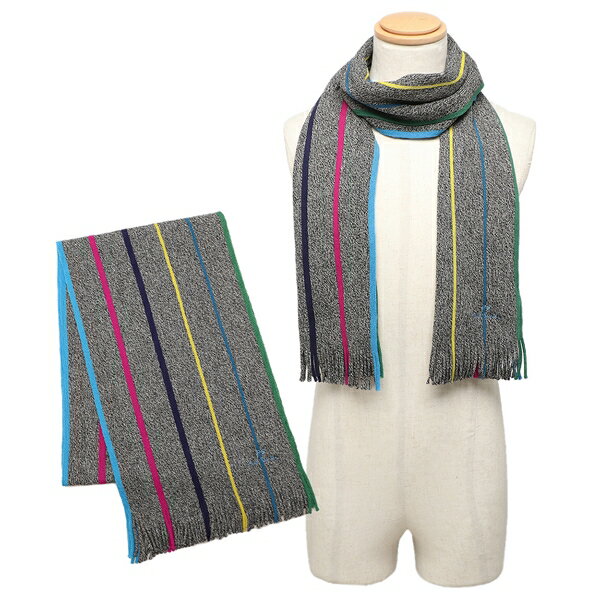 Paul Smith ポールスミス マフラー マルチストライプ カシミヤ混 ポールスミス Paul Smith マフラー マルチストライプ マルチ