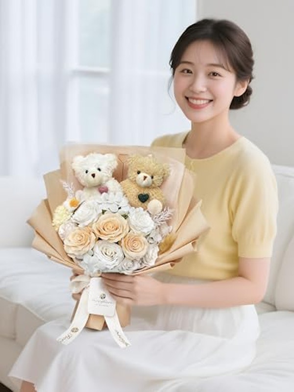 小熊入りソープフラワー 2