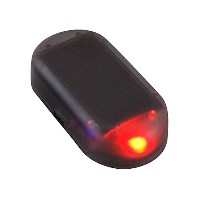 セキュリティライト ダミー 赤 LED カー用品 車 センサー 防犯 盗難防止