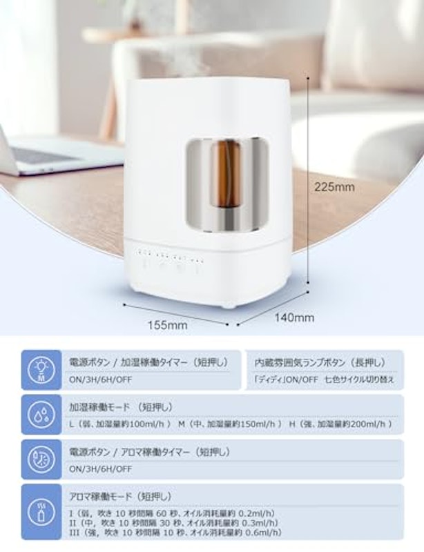 ENERG e's Cube Ex 加湿器 6
