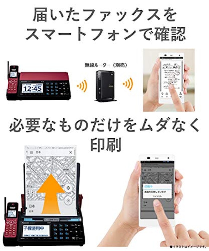 デジタルコードレス普通紙ファクス(子機1台付き) 2