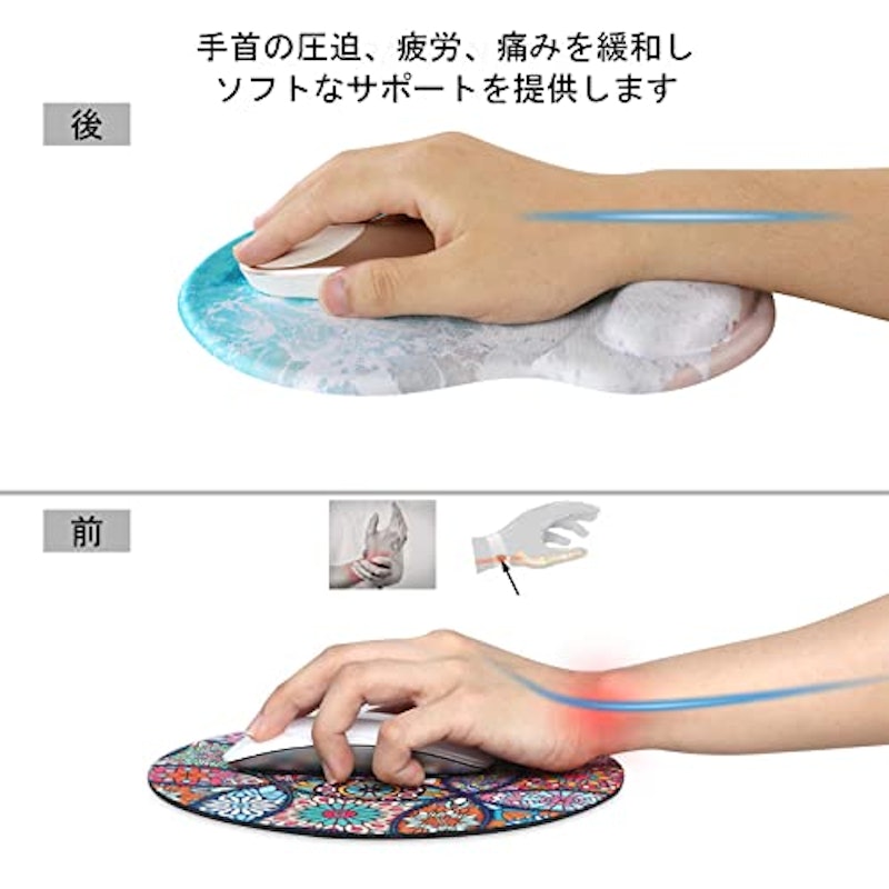 リストレスト一体型マウスパッド 3